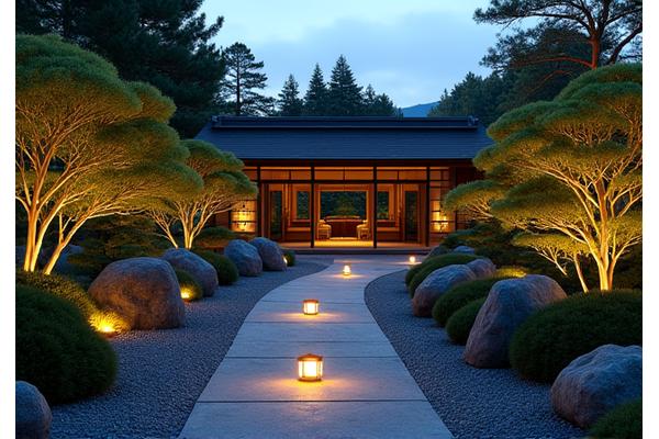 伝統的な日本庭園にモダンな要素が加えられたリノベーション事例