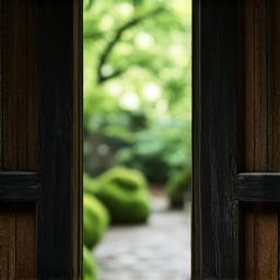 茶庭の中門・木戸