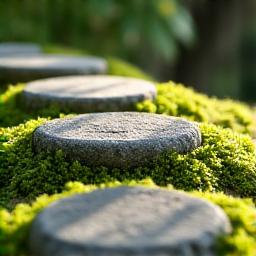 茶庭の飛び石