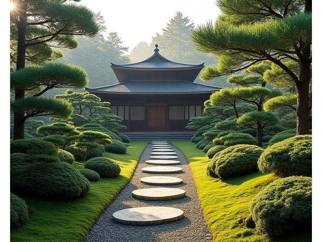 本格露地の茶庭